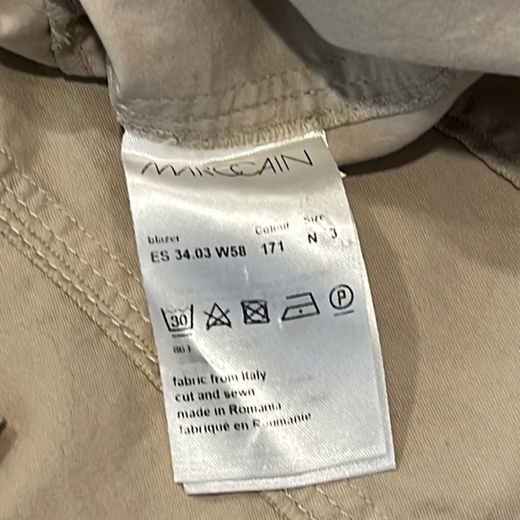 MARCCAIN Clay Single Breasted 2 button closure Lapel Colar Blazer size 8 - Picture 13 of 16